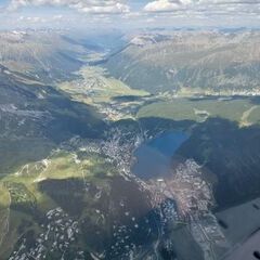Flugwegposition um 14:39:46: Aufgenommen in der Nähe von Maloja, Schweiz in 3272 Meter